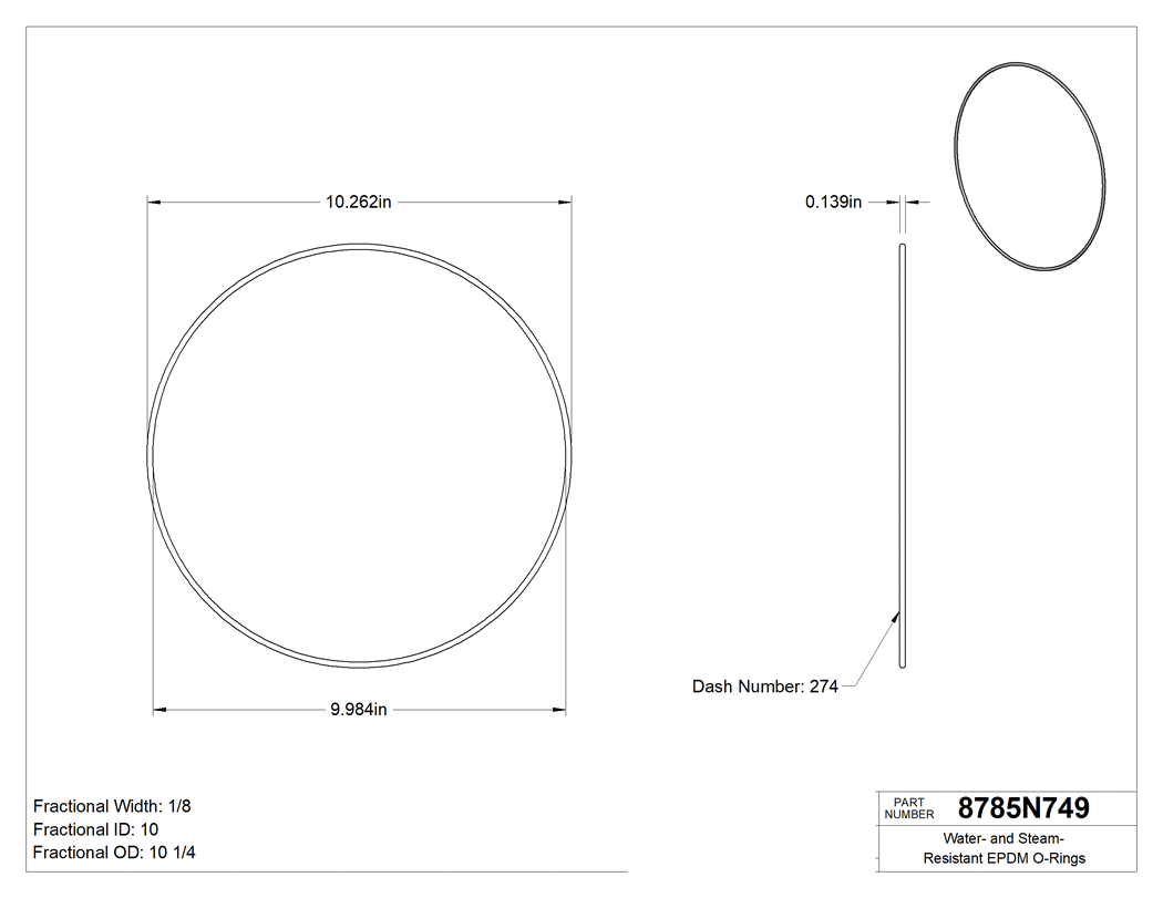 Technical drawing - 8785N749